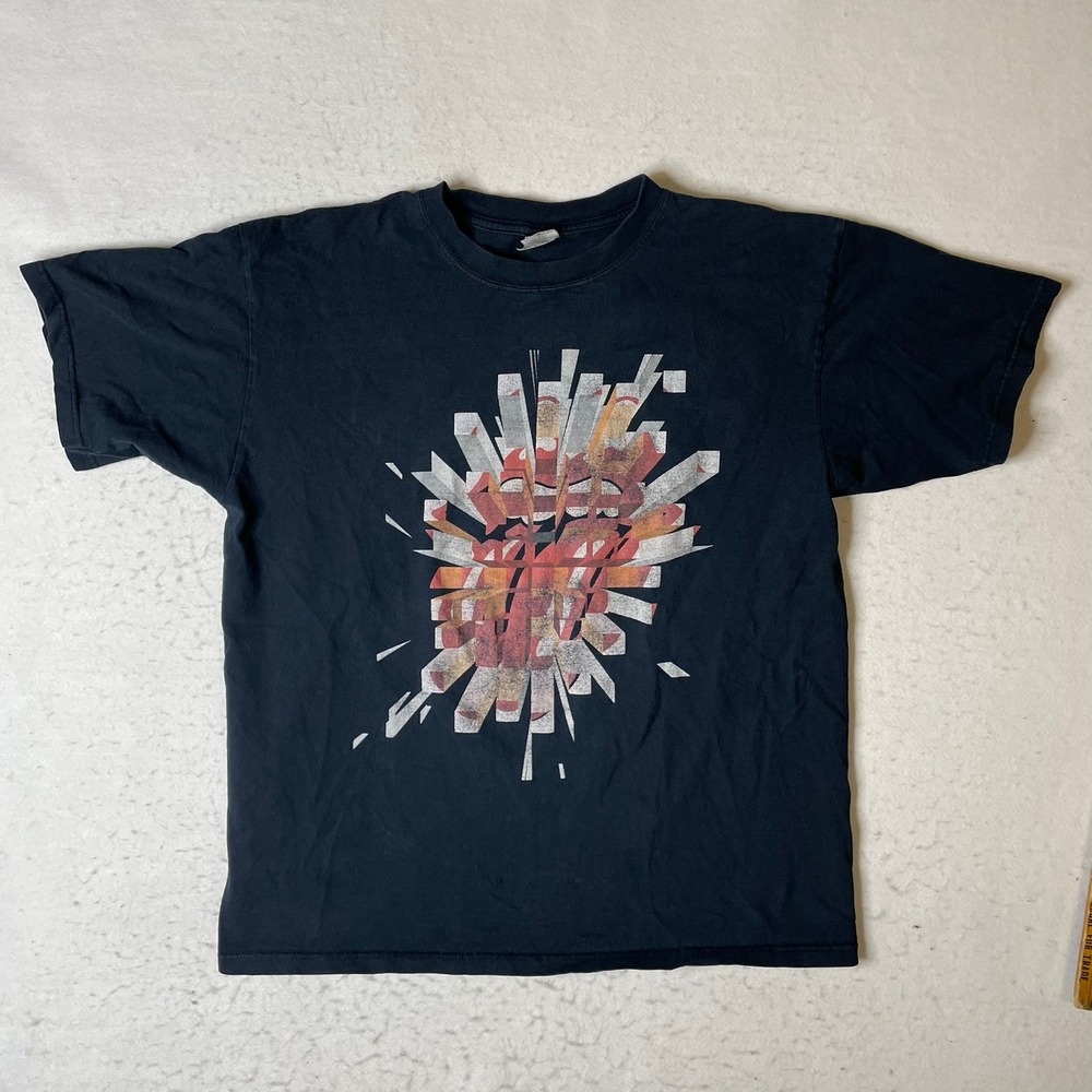 Rolling Stones 2005‎ Bigger Bang Tour T Shirt Large Black Anvil Concert Tee